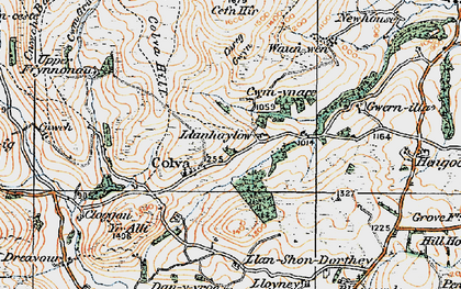 Old map of Colva in 1919