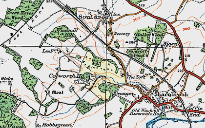 Old map of Colworth Ho in 1919