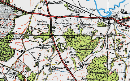 Old map of Windmill Barrow in 1919