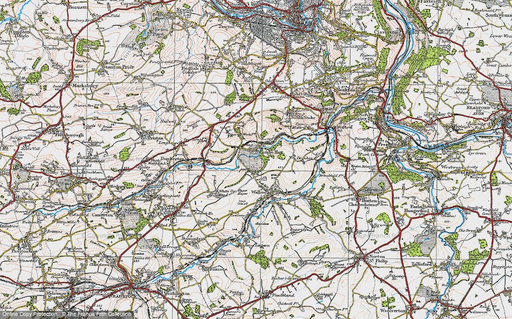 Old Map of Combe Hay, 1919 in 1919