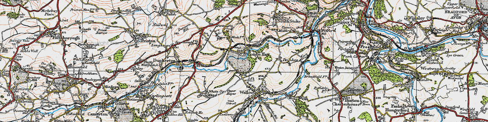 Old map of Combe Hay in 1919