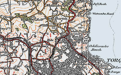 Old map of Combe Pafford in 1919