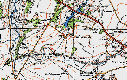 Old map of Compton Verney in 1919