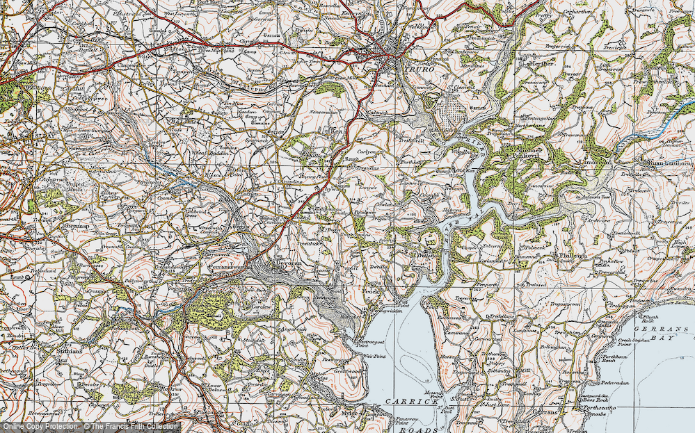 Old Map of Come-to-Good, 1919 in 1919