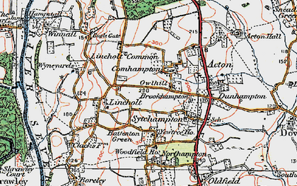 Old map of Comhampton in 1920