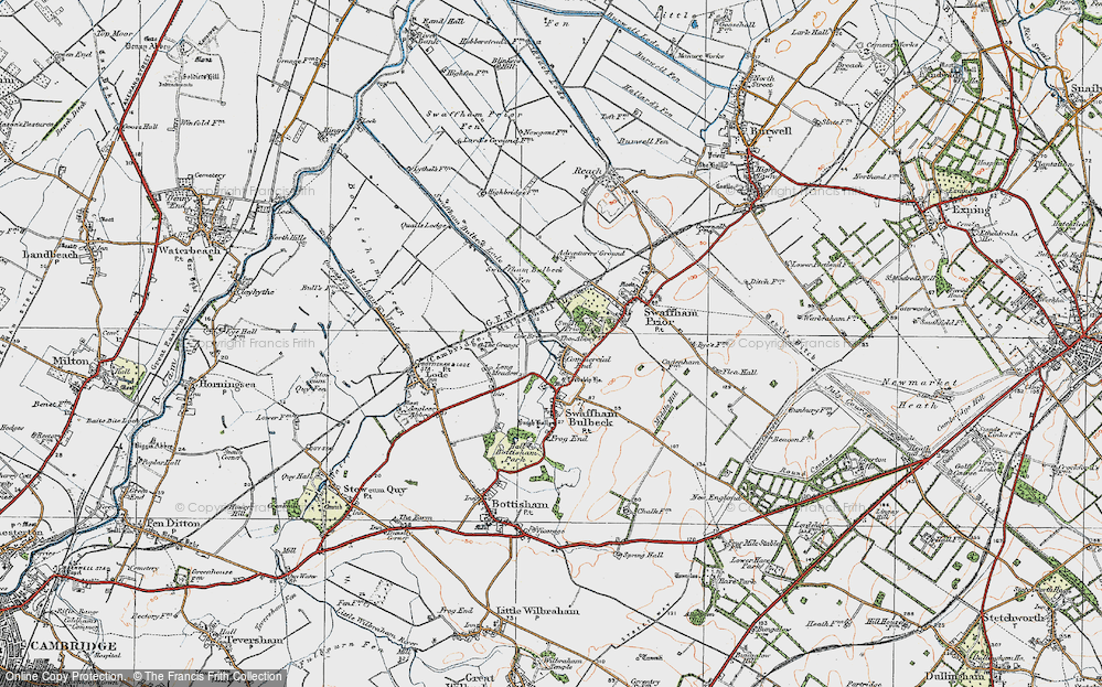 Old Map of Commercial End, 1920 in 1920