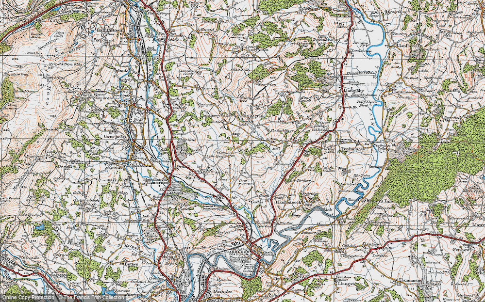 Old Map of Common Cefn-llwyn, 1919 in 1919