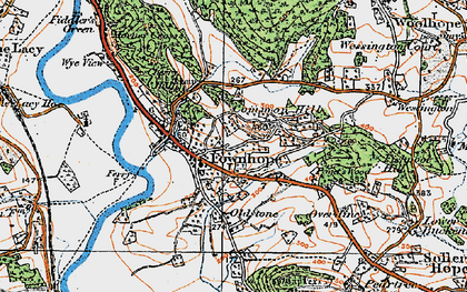 Old map of Common Hill in 1920