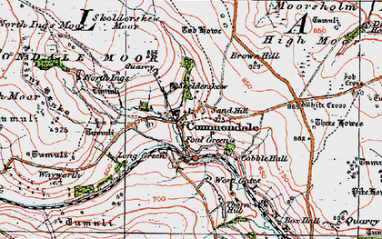 Old map of Black Howes in 1925