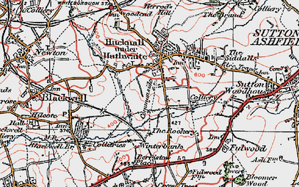 Old map of Commonside in 1923