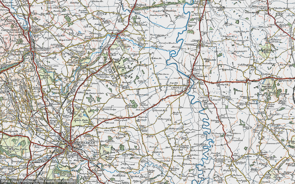 Old Map of Commonwood, 1921 in 1921