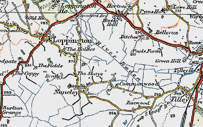 Old map of Commonwood in 1921