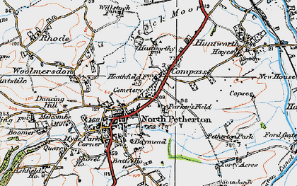 Old map of Compass in 1919