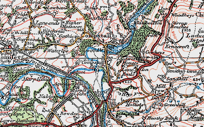 Old map of Compstall in 1923
