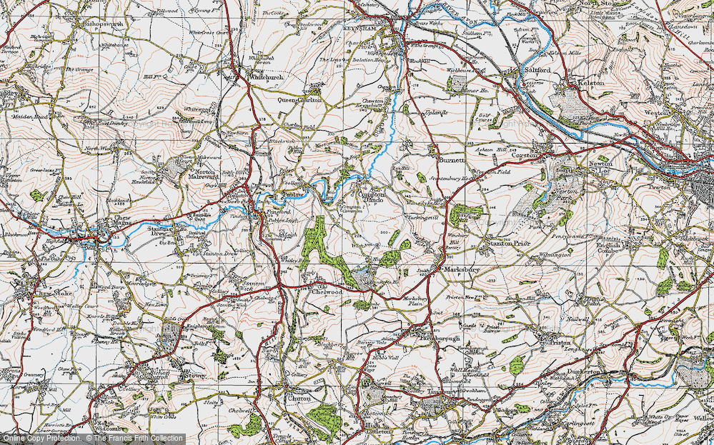 Old Map of Compton Common, 1919 in 1919