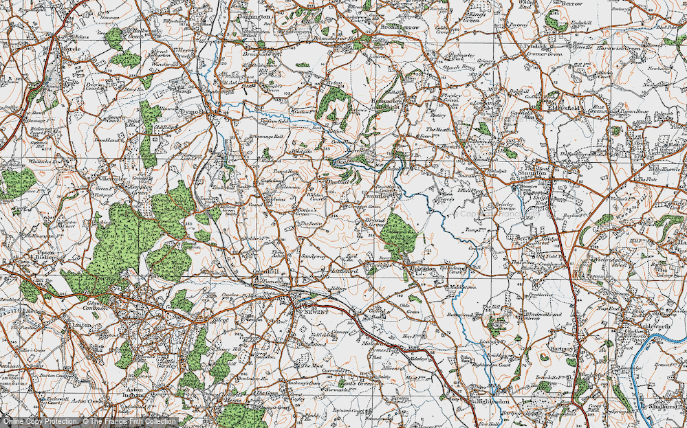 Old Map of Compton Green, 1919 in 1919