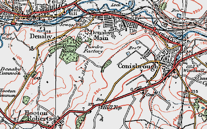 Old map of Conanby in 1923