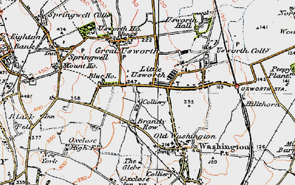 Old map of Concord in 1925