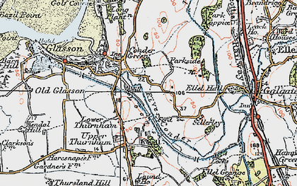 Old map of Conder Green in 1924