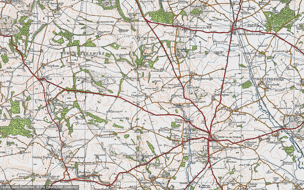 Old Map of Condicote, 1919 in 1919