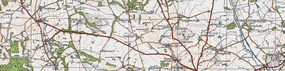 Old map of Condicote in 1919