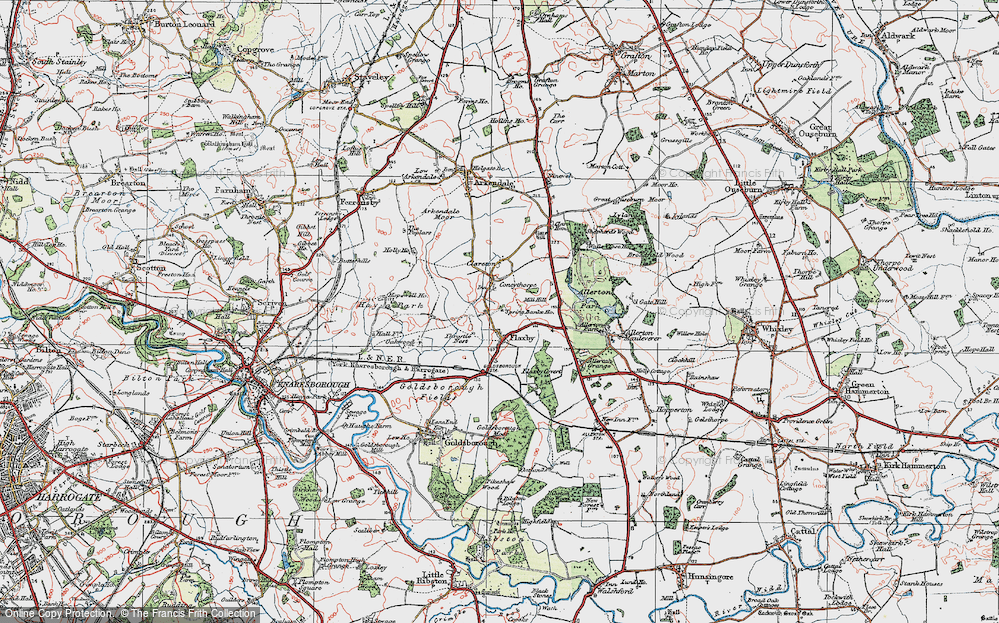Old Map of Coneythorpe, 1925 in 1925