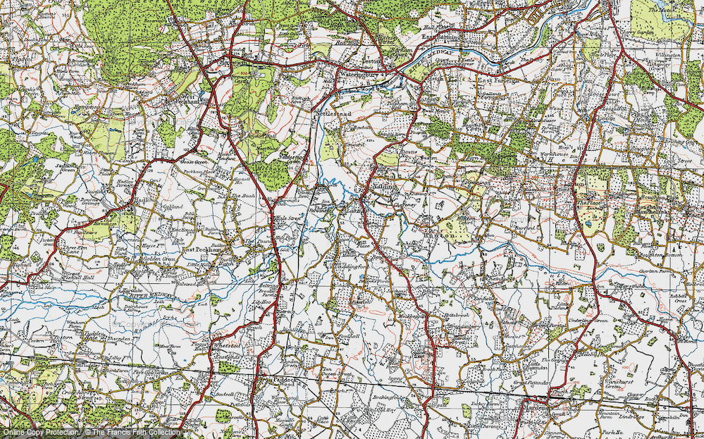 Old Map of Congelow, 1920 in 1920