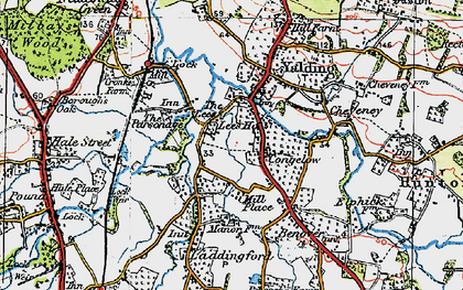 Old map of Congelow in 1920