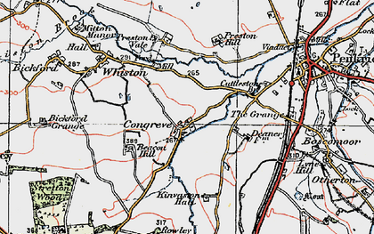 Old map of Congreve in 1921