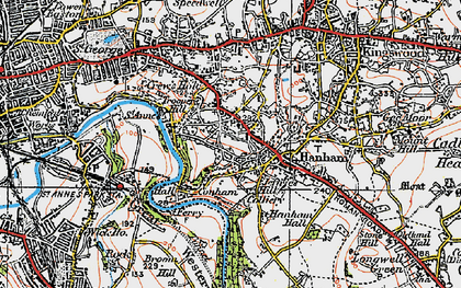 Old map of Conham in 1919