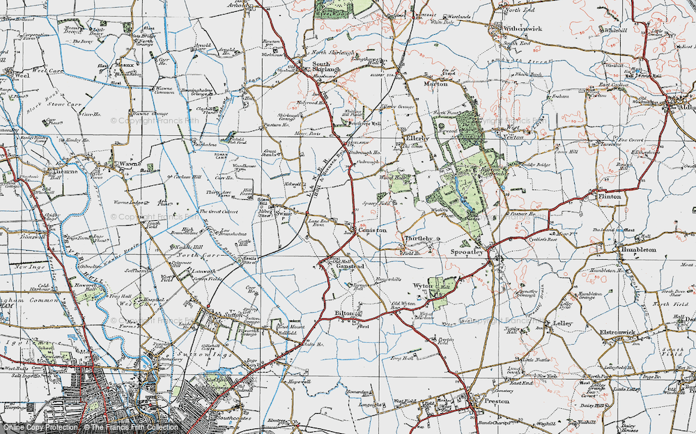 Old Map of Coniston, 1924 in 1924