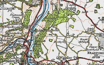 Old map of Conkwell in 1919