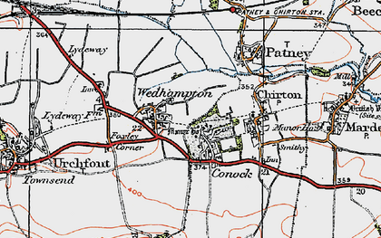 Old map of Conock in 1919
