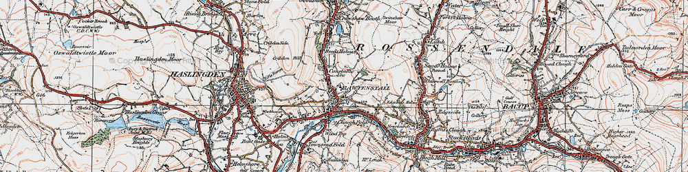 Old map of Constable Lee in 1924