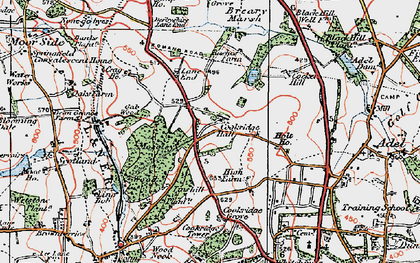 Old map of Breary Marsh in 1925