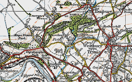 Old map of Coombe Dingle in 1919