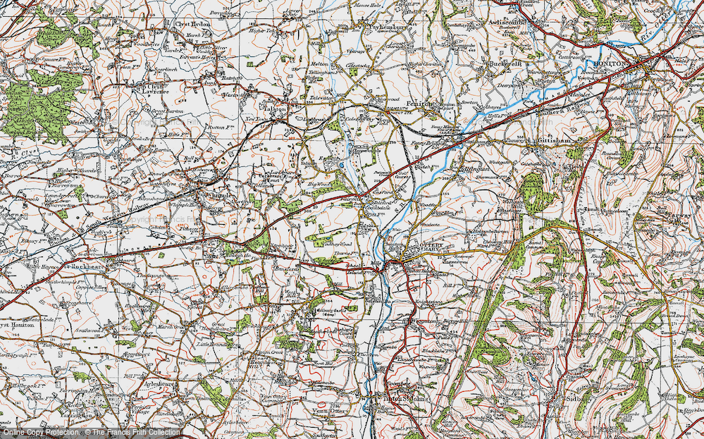 Old Map of Coombelake, 1919 in 1919