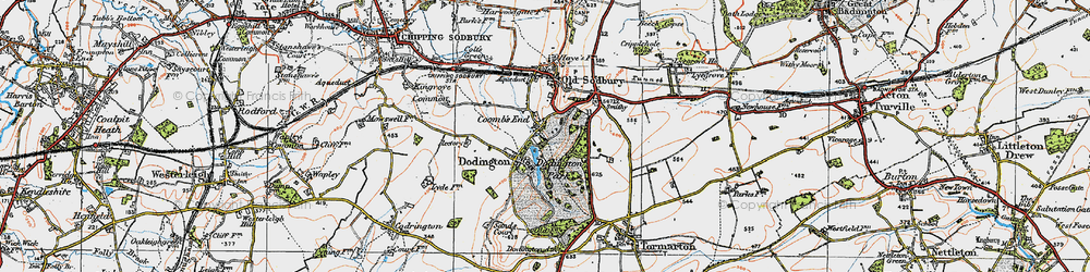 Old map of Coombs End in 1919
