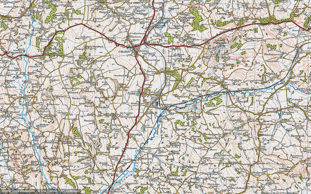 Old Map of Coombses, 1919 in 1919