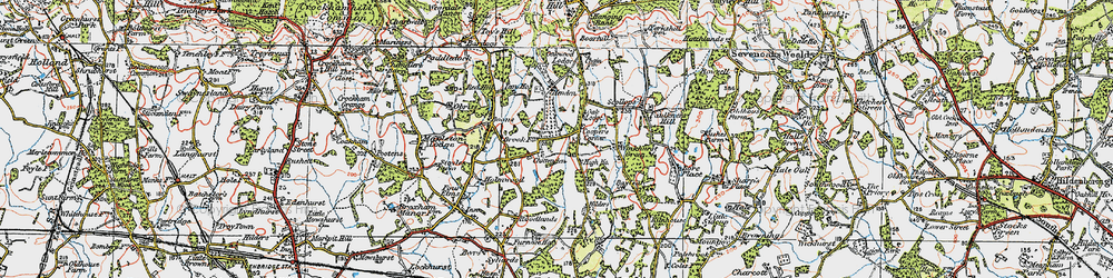 Old map of Boons Park in 1920