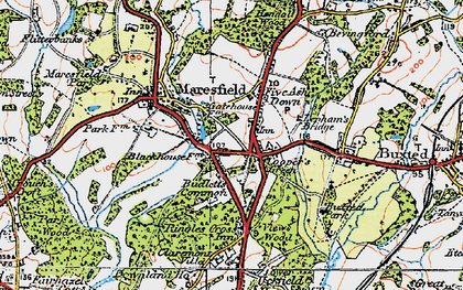 Old map of Cooper's Green in 1920