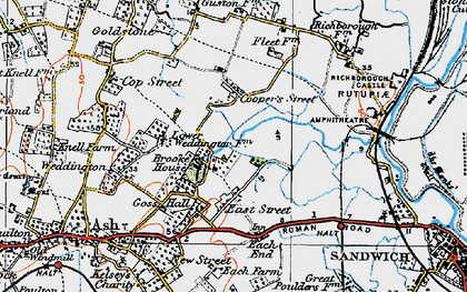 Old map of Cooper Street in 1920