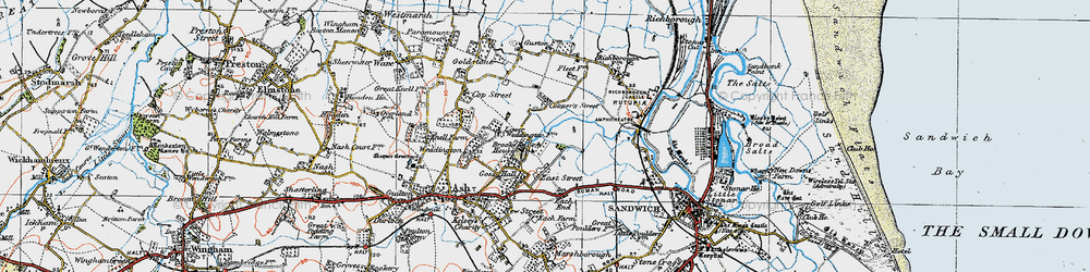 Old map of Cooper Street in 1920