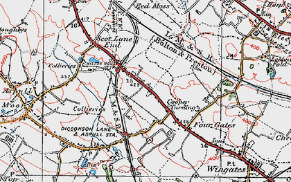 Old map of Cooper Turning in 1924