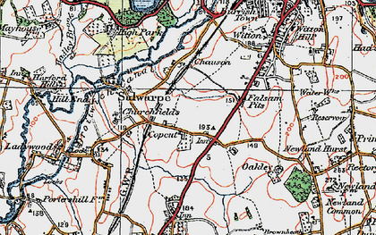 Old map of Copcut in 1920