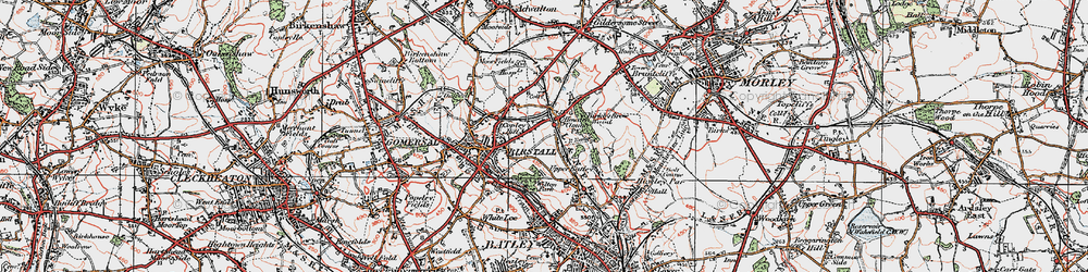 Old map of Copley Hill in 1925