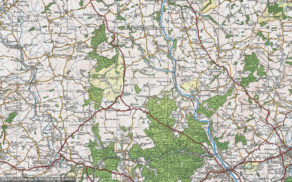 Old Map of Coppicegate, 1921 in 1921
