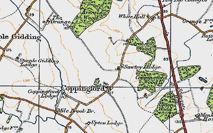 Old map of Aversley Wood in 1920