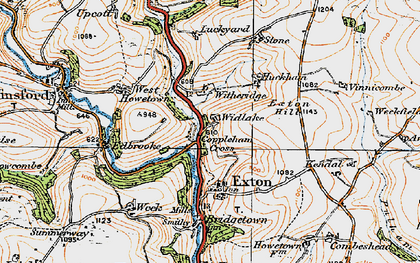 Old map of Armoor in 1919