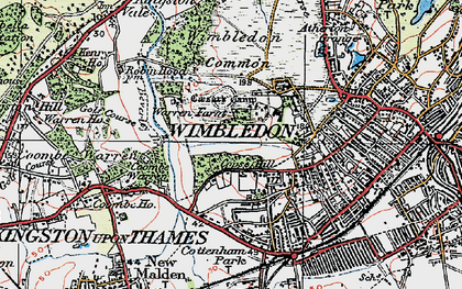 Old map of Copse Hill in 1920